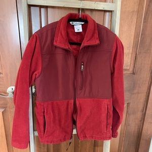 Women’s Columbia Red Fleece Jacket EUC